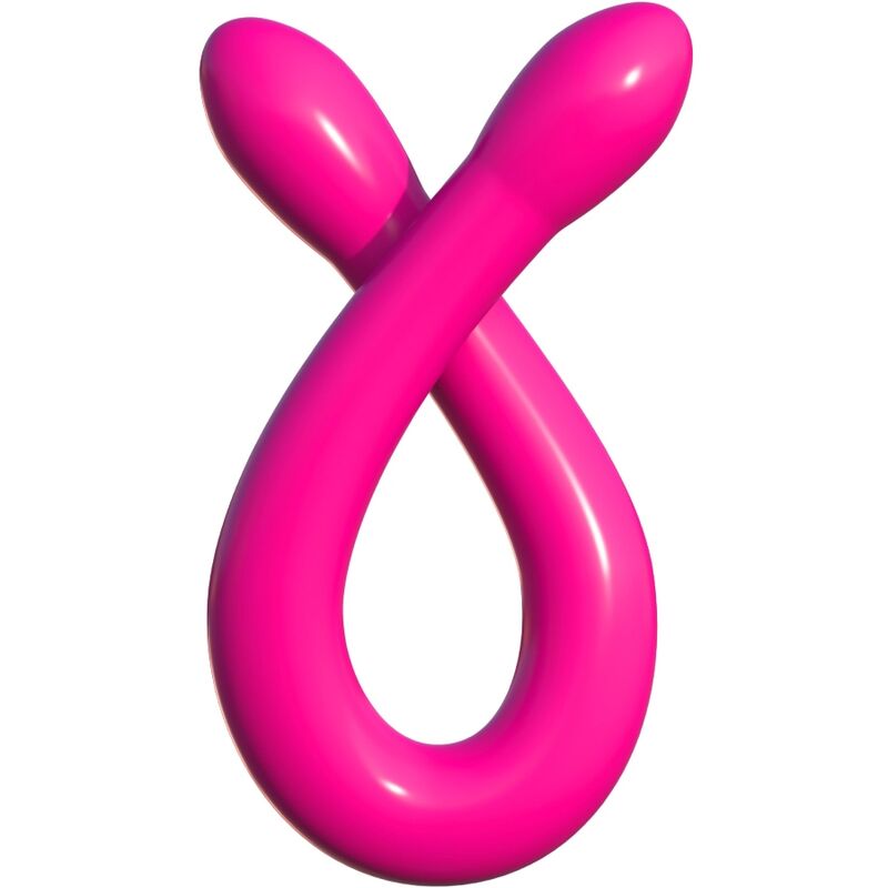Classix - doppio dildo flessibile 43,7 cm rosa-2