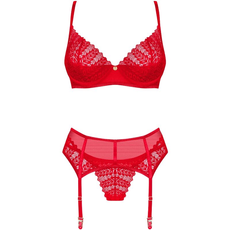 Obsessive - ingridia tre pezzi rosso m/l-4