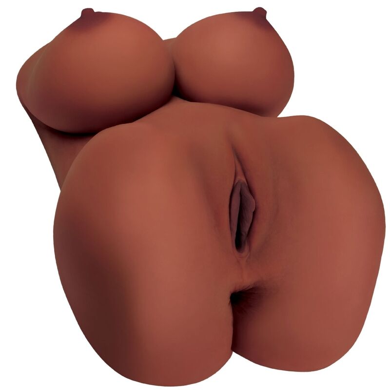 Pdx plus - torso masturbatore femminile realistico ez bang marrone
