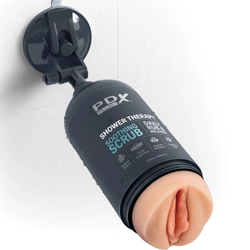 Pdx plus - masturbatore stroker dal design discreto con flacone shampoo scrub lenitivo-1