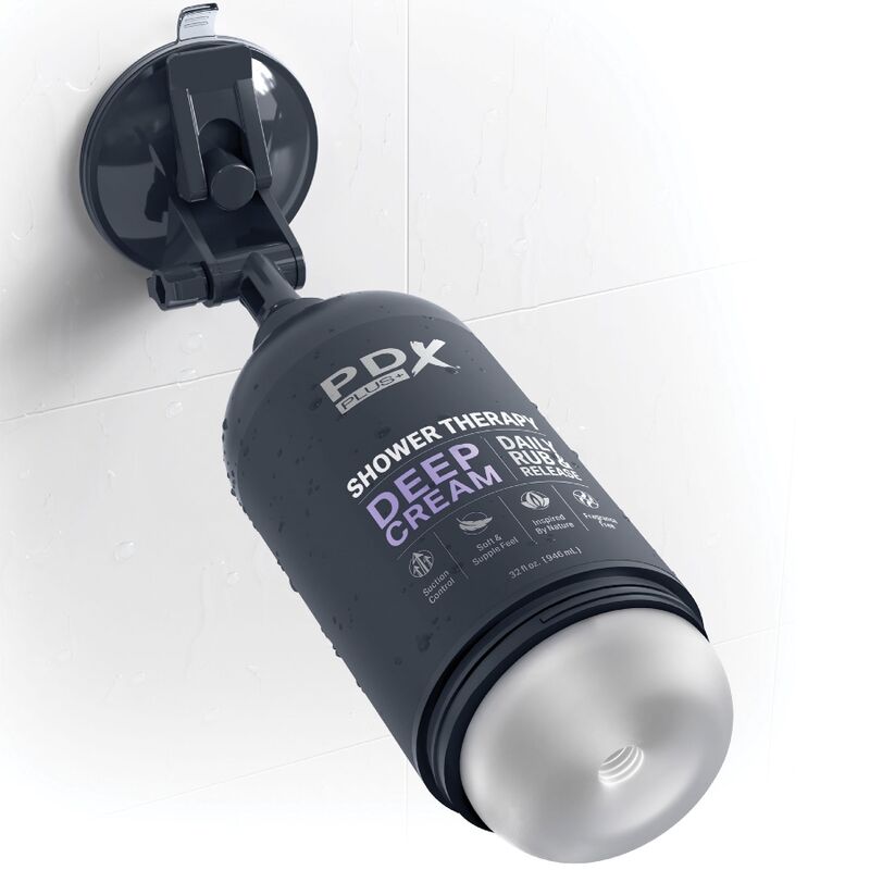 Pdx plus - masturbatore stroker dal design discreto con flacone di shampoo crema profonda-1