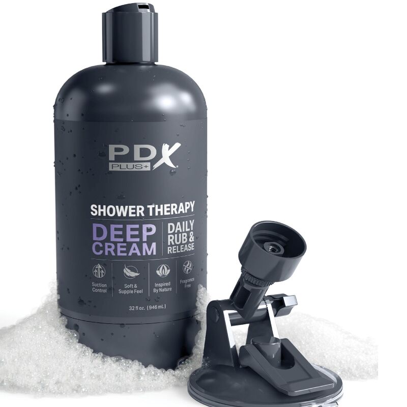 Pdx plus - masturbatore stroker dal design discreto con flacone di shampoo crema profonda-4