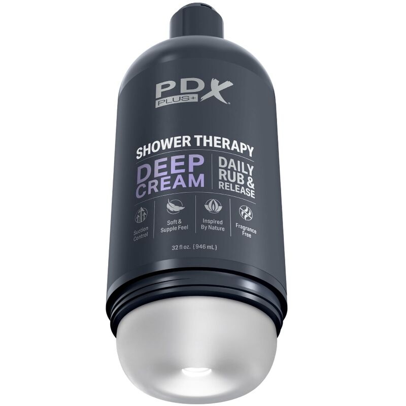 Pdx plus - masturbatore stroker dal design discreto con flacone di shampoo crema profonda