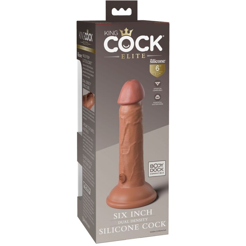 King cock elite - dildo realistico in silicone 15,2 cm candy-4