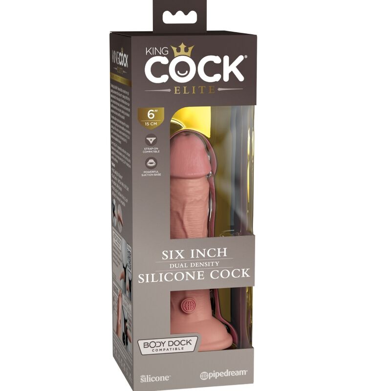 King cock elite - dildo realistico in silicone 15,2 cm-4