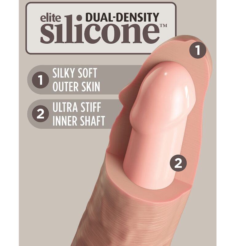 King cock elite - dildo realistico in silicone 15,2 cm-3