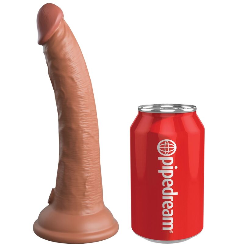 King cock elite - dildo realistico in silicone 17,8 cm candy