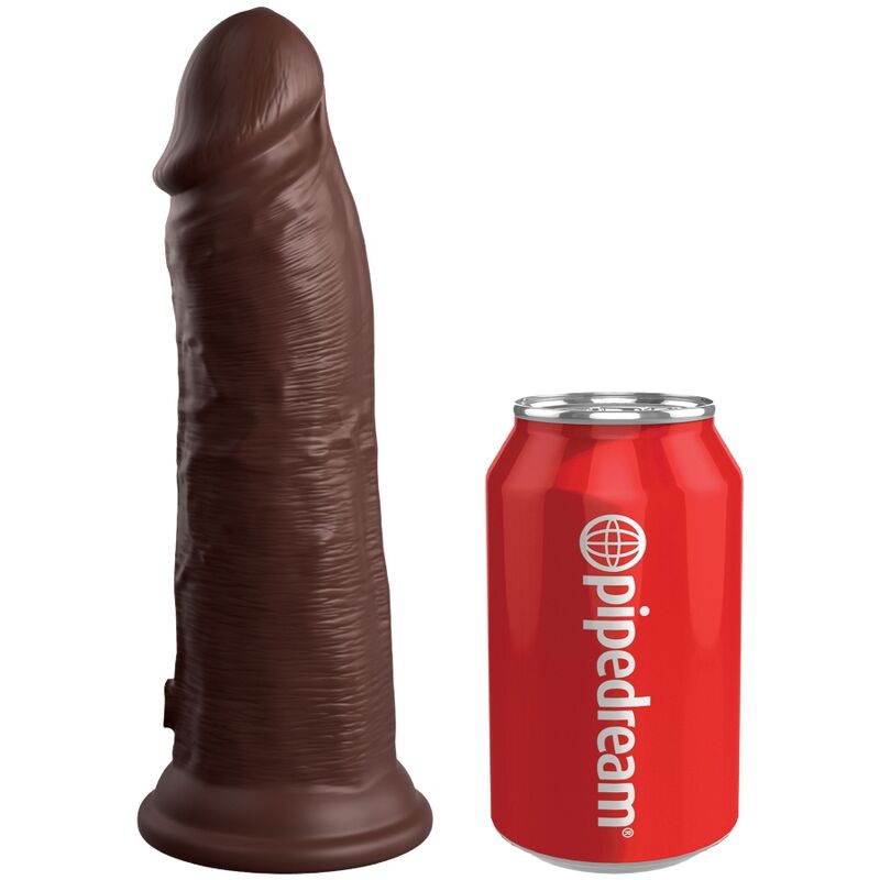 King cock elite - dildo realistico in silicone 20,3 cm marrone