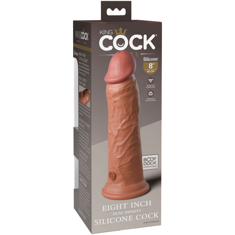King cock elite - dildo realistico in silicone 20,3 cm candy-5