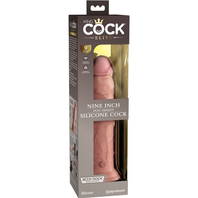 King cock elite - dildo realistico in silicone 23 cm-4