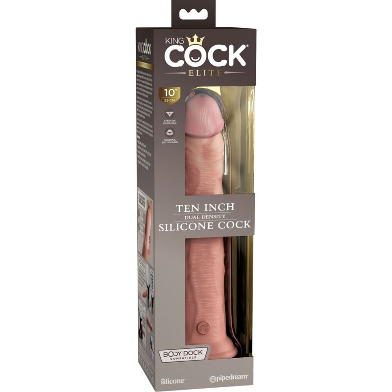King cock elite - dildo realistico in silicone 25,4 cm-4