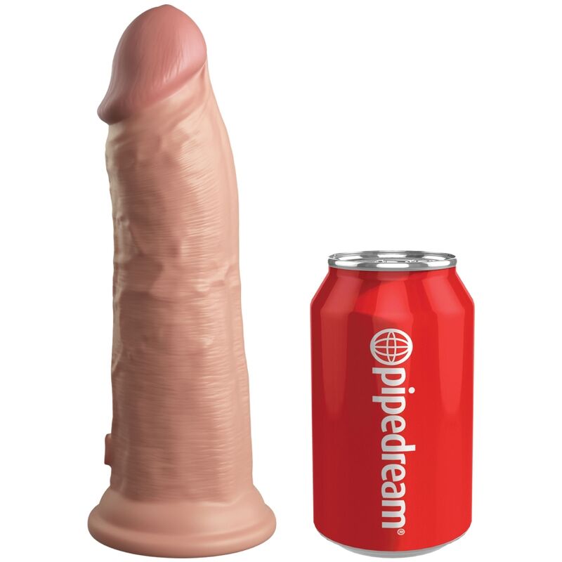 King cock elite - dildo vibrante realistico e silicone 20,3 cm
