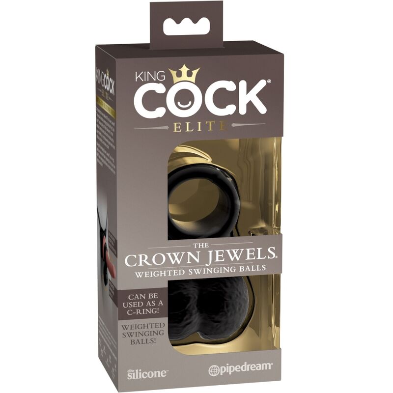 King cock elite - anello con testicoli in silicone-6