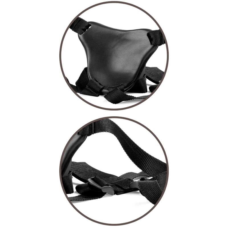 King cock elite - kit imbracatura regolabile deluxe anello con testicoli e dildo 20,3 cm-9