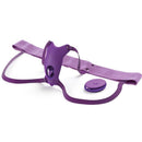 Fantasy for her - pettorina con farfalla vibrante, ricaricabile e telecomando viola