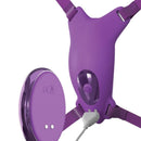 Fantasy for her - pettorina con farfalla vibrante, ricaricabile e telecomando viola-2