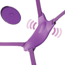 Fantasy for her - pettorina con farfalla vibrante, ricaricabile e telecomando viola-3