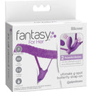 Fantasy for her - pettorina g-spot butterfly con vibratore, ricaricabile e telecomando viola-4