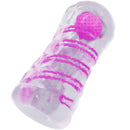 Pretty love - masturbador masculino fantasy espiral interna y bolas transparente