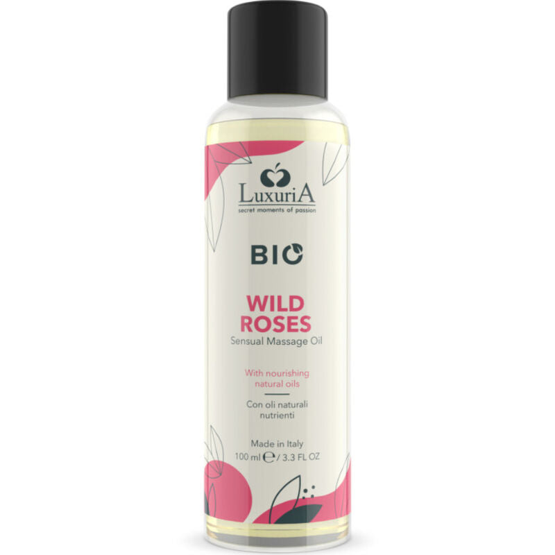 Intimateline luxuria - olio da massaggio bio alla rosa selvatica 100 ml
