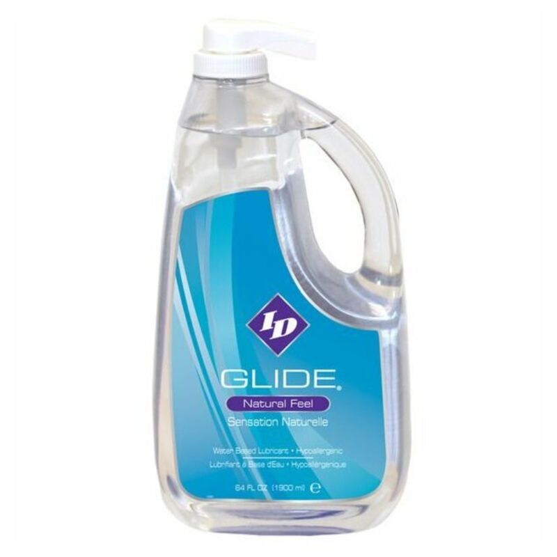 Id glide - lubrificante a base acqua + natural feel ipoallergenico 1900 ml