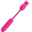 Pretty love - proiettore vibrante in silicone rosa-1