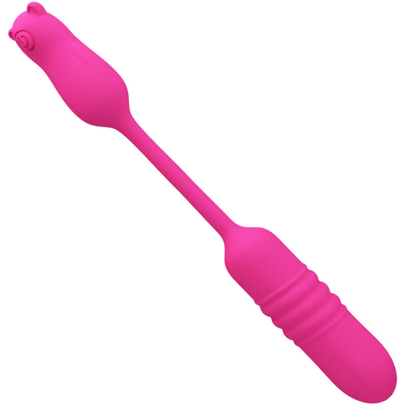 Pretty love - proiettore vibrante in silicone rosa-3