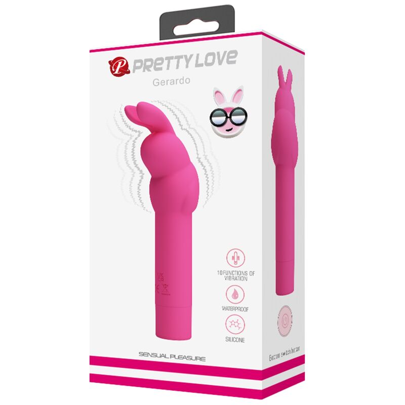 Pretty love - vibratore in silicone coniglio gerardo fuschia-4