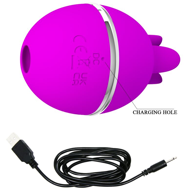 Pretty love - vibratore in silicone tondo viola gemini ball-5