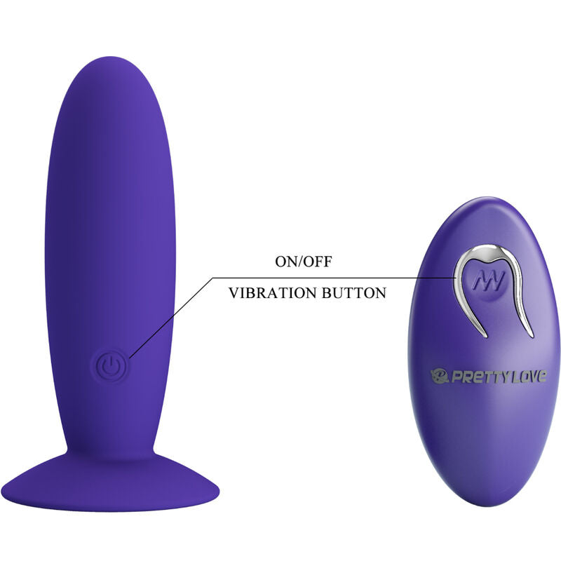 Pretty love - youth plug vibratore anale telecomando violetto-5