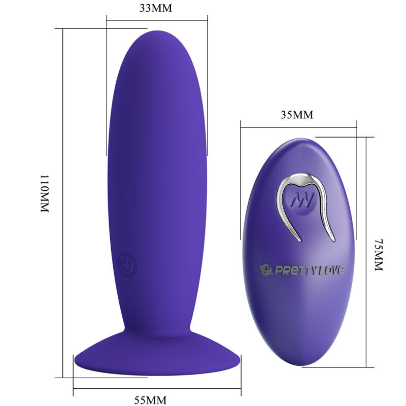 Pretty love - youth plug vibratore anale telecomando violetto-3