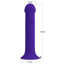 Pretty love - dildo vibrante murray youth e violetto ricaricabile-3