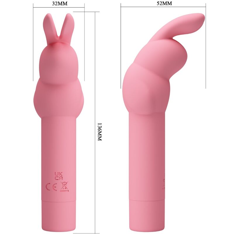 Pretty love - vibratore coniglietto rosa-4