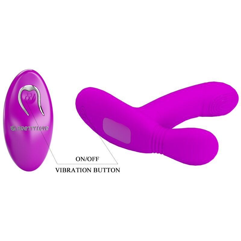 Pretty love - massaggiatore per clitoride geri telecomando rosa-5