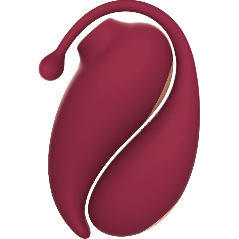 Adrien lastic - ventosa clitoride ispirazione + uovo vibrante rosso - app gratuita-1
