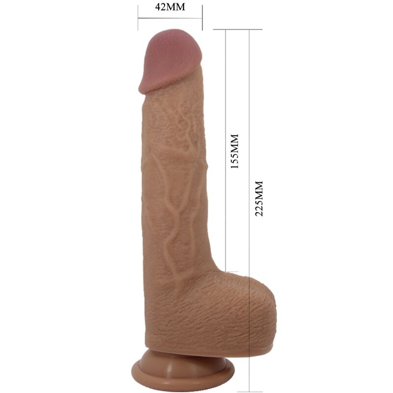 Pretty love - vibratore dildo realistico tommy 22.5 cm-3