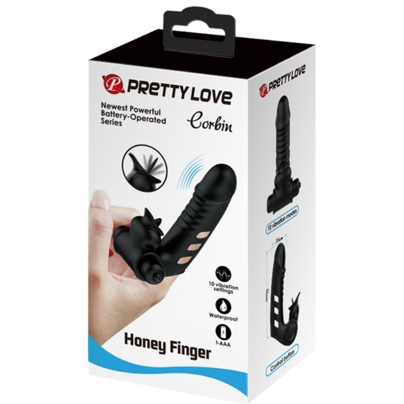 Pretty love - copertura per dita vibratore corbin nera-7