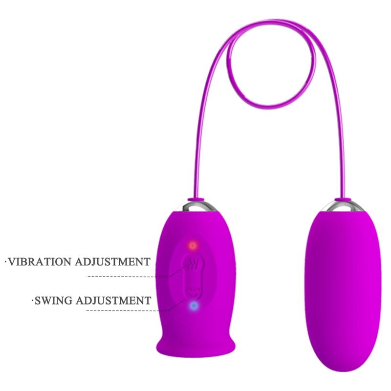 Pretty love - vibratore ricaricabile daisy dual egg viola-6
