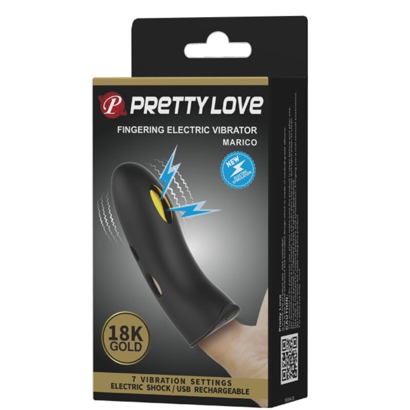 Pretty love - copridita per elettrostimolatore marico nero-11