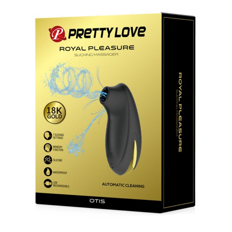 Pretty love - massaggiatore ad aspirazione di lusso ricaricabile nero-10