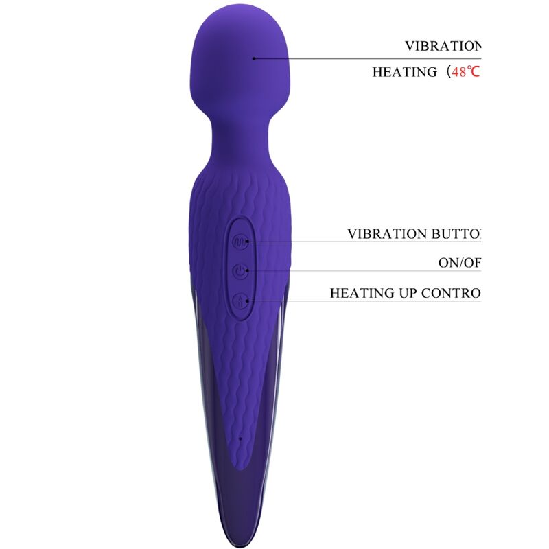 Pretty love - vibratore antony youth wand violetto effetto calore-5