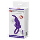 Pretty love - anello vibratore i coniglio per pene viola-8