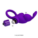 Pretty love - anello vibratore i coniglio per pene viola-6