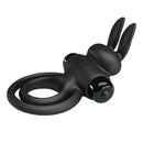 Pretty love - anello vibrator iii rabbit per pene nero-3