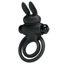 Pretty love - anello vibrator iii rabbit per pene nero-1