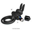 Pretty love - anello vibrator iii rabbit per pene nero-7