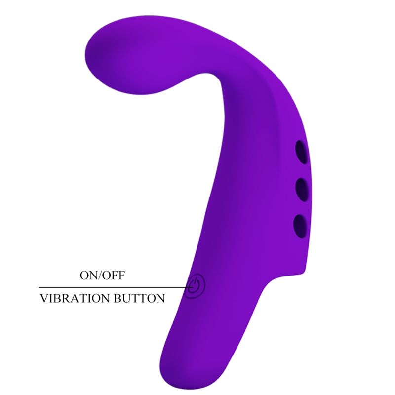 Pretty love - vibratore da dita ricaricabile gorgon viola-7