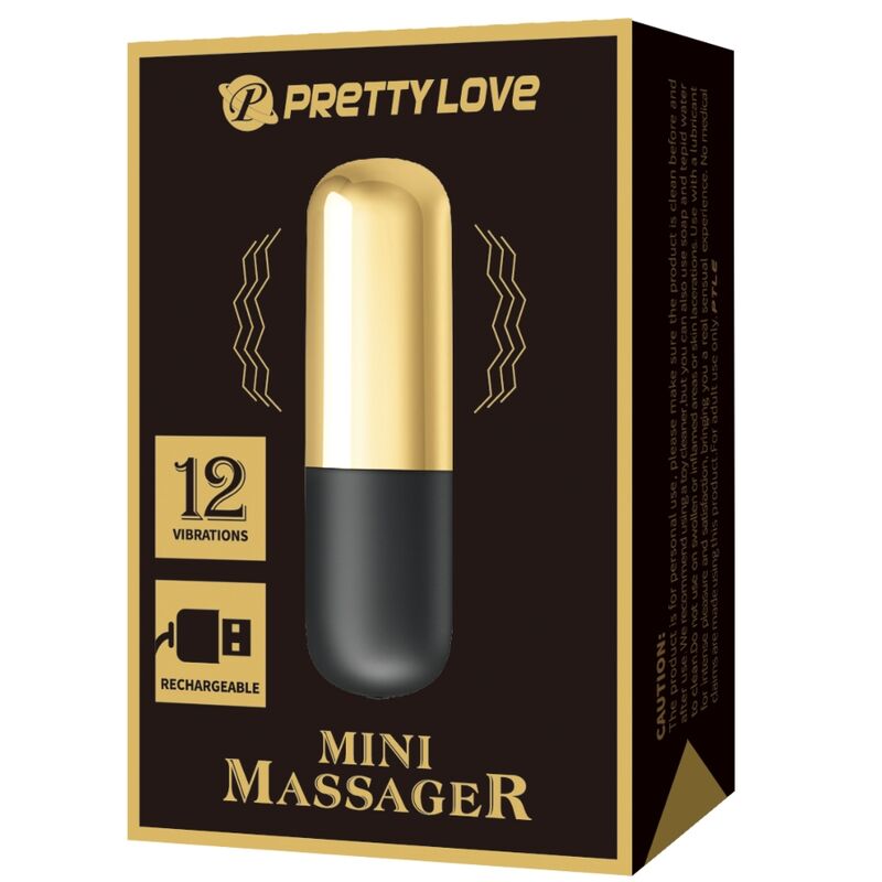 Pretty love - vibratore bullet ricaricabile dorato-6