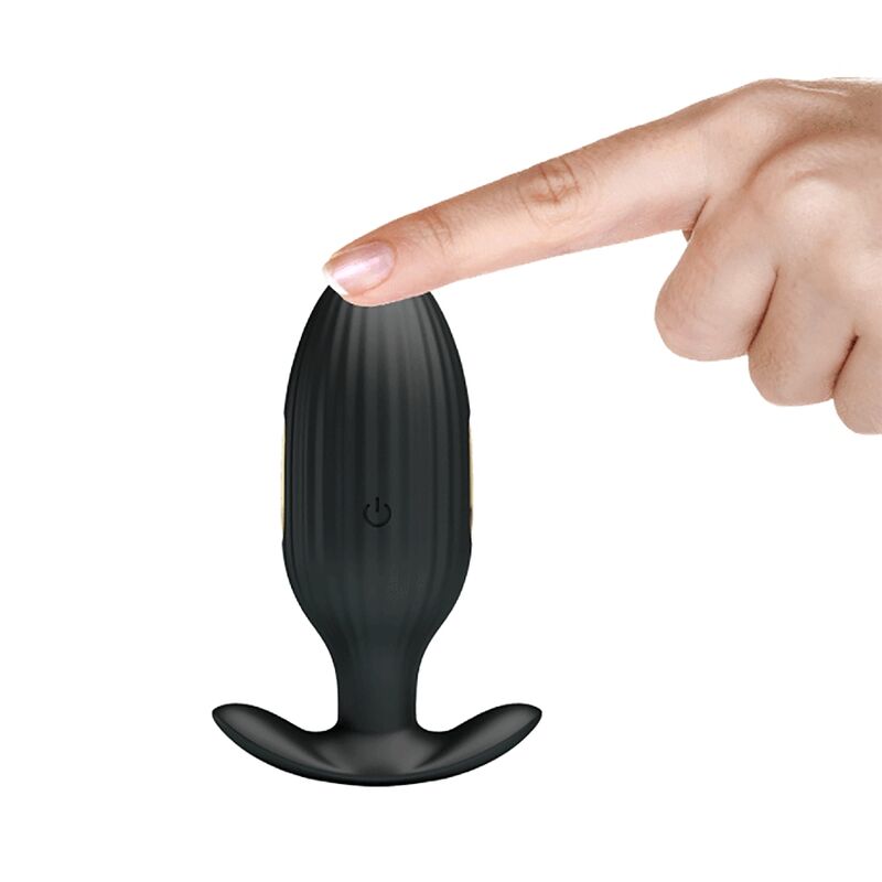 Pretty love - vibratore anale ricaricabile kelly plug nero-6