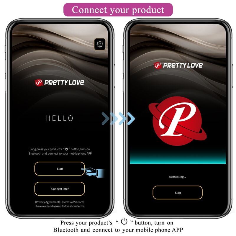 Pretty love - plug anale controllato da app jefferson nero-9